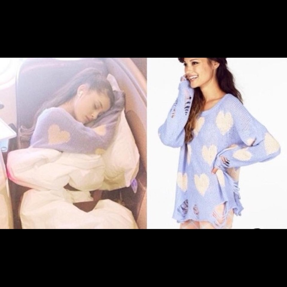 WILDFOX All Over Love Lennon Sweater